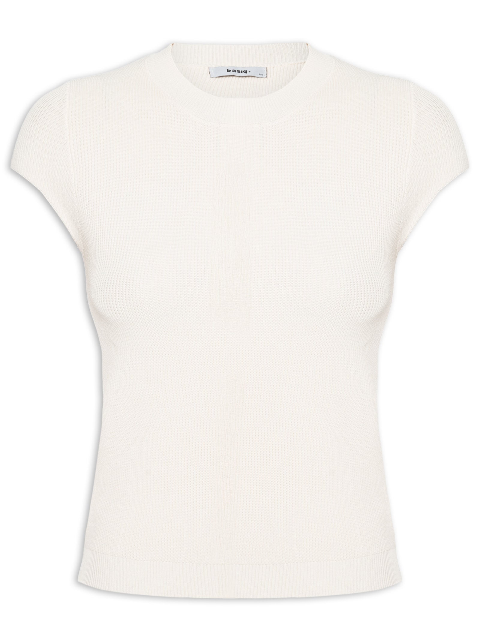 Blusa Feminina Tricot Oversized Bege Basiq