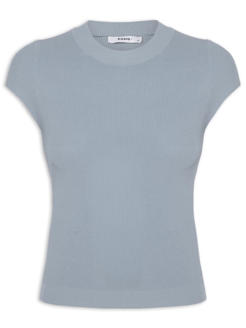 Blusa Feminina Tricot Oversized – Cinza