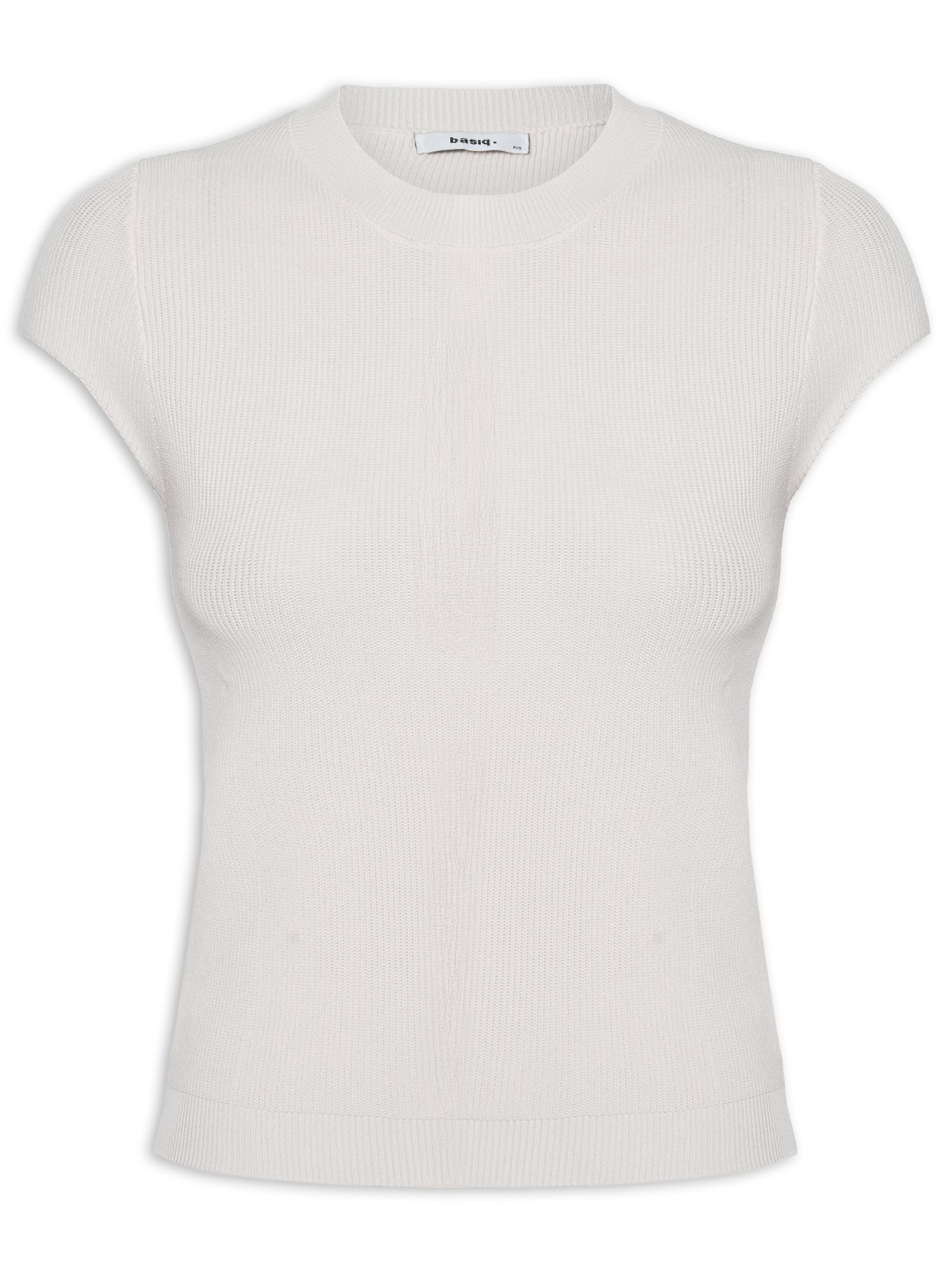 Blusa Feminina Tricot Oversized Cinza Basiq