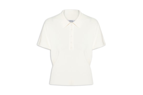 Blusa Feminina Tricot Oversized Gola Esporte - Bege