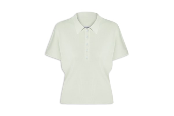 Blusa Feminina Tricot Oversized Gola Esporte - Cinza