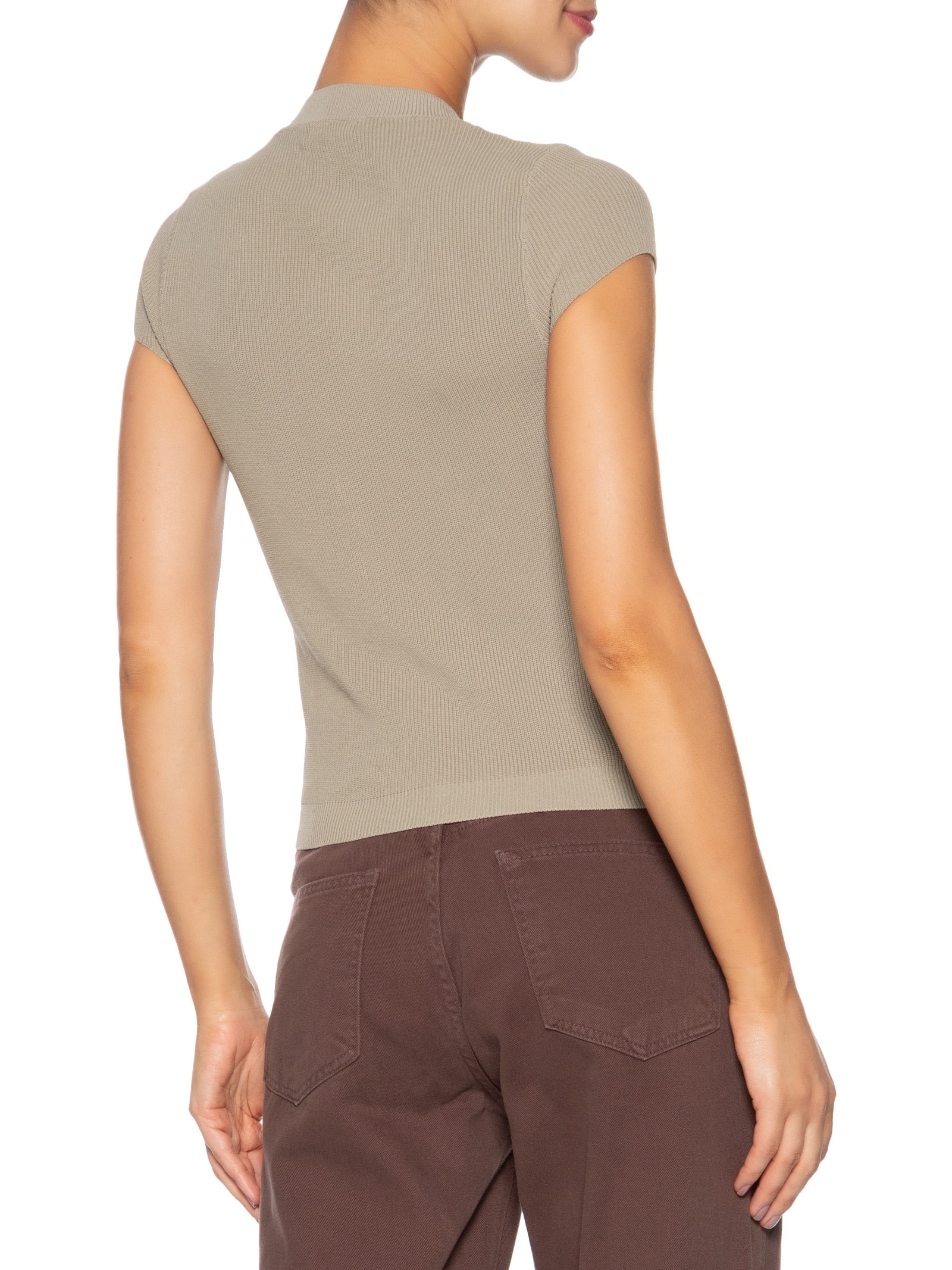 Blusa Feminina Tricot Oversized Marrom Basiq