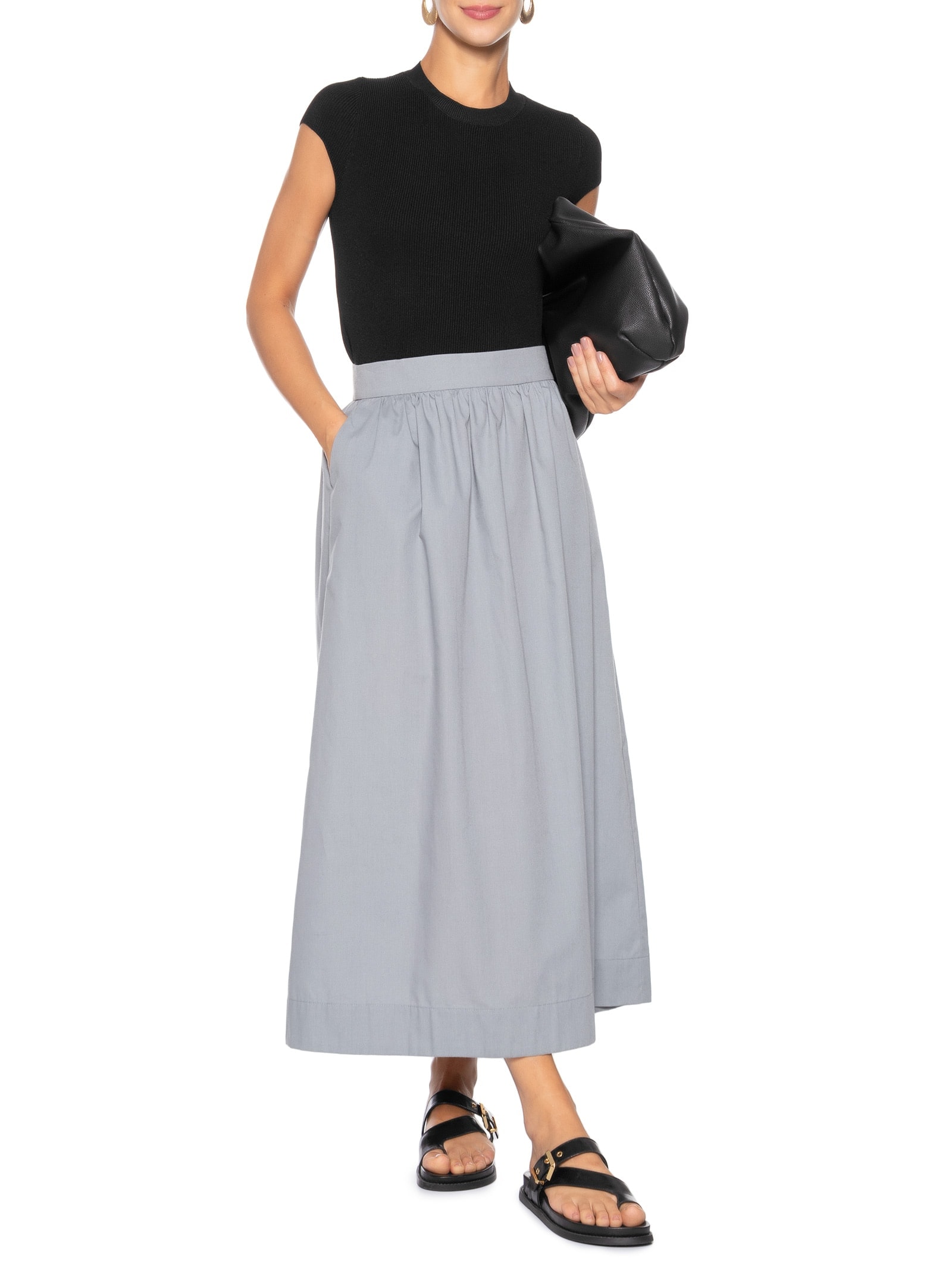 Blusa Feminina Tricot Oversized Preto Basiq