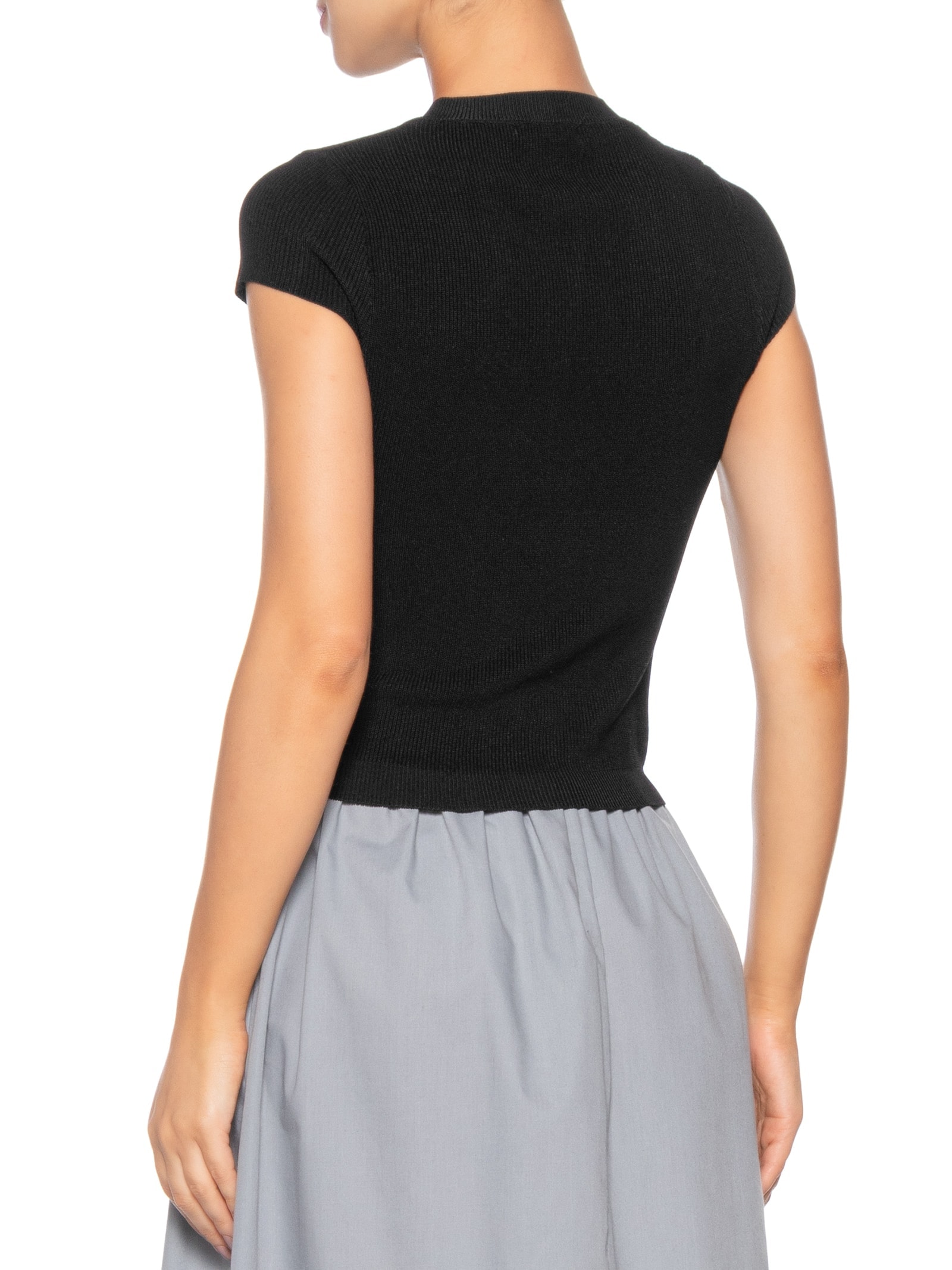 Blusa Feminina Tricot Oversized Preto Basiq