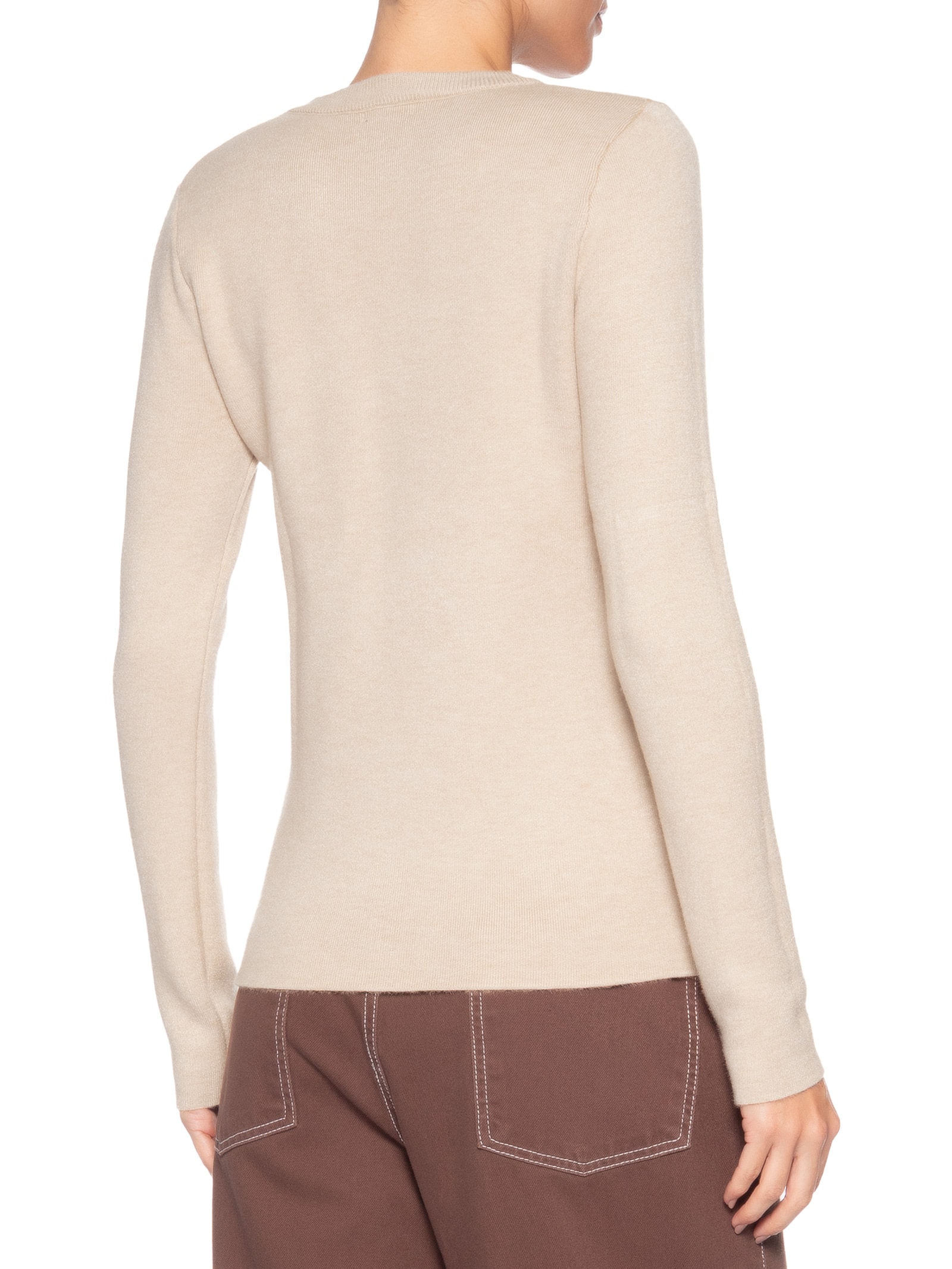 Blusa Feminina Tricot Peluciado – Bege Basiq