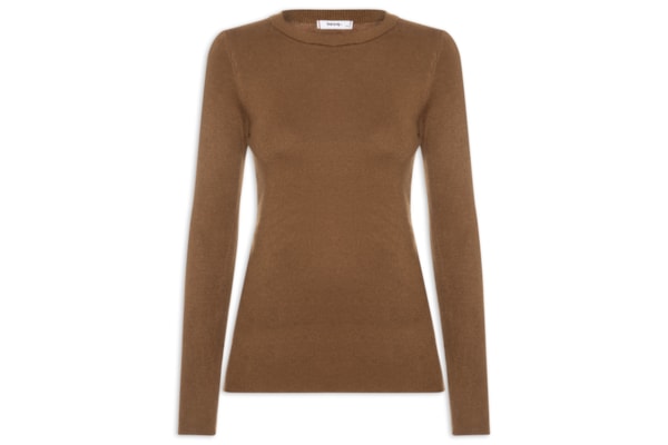Blusa Feminina Tricot Peluciado – Marrom