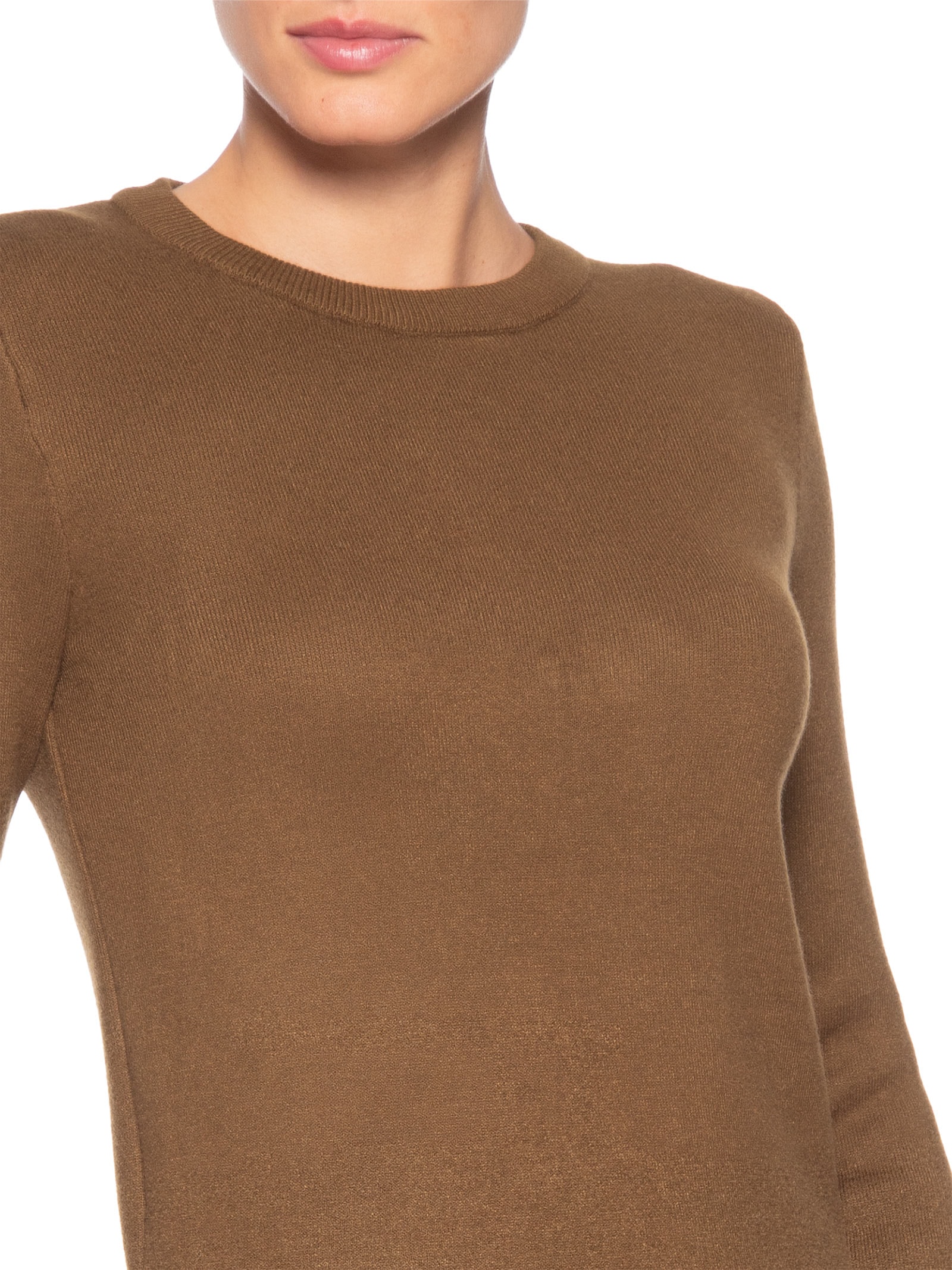 Blusa Feminina Tricot Peluciado – Marrom Basiq