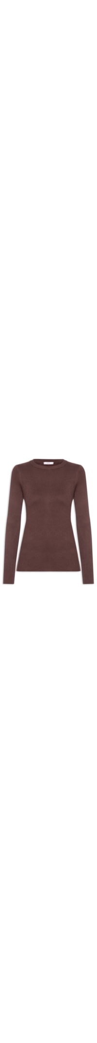 Blusa Feminina Tricot Peluciado – Marrom