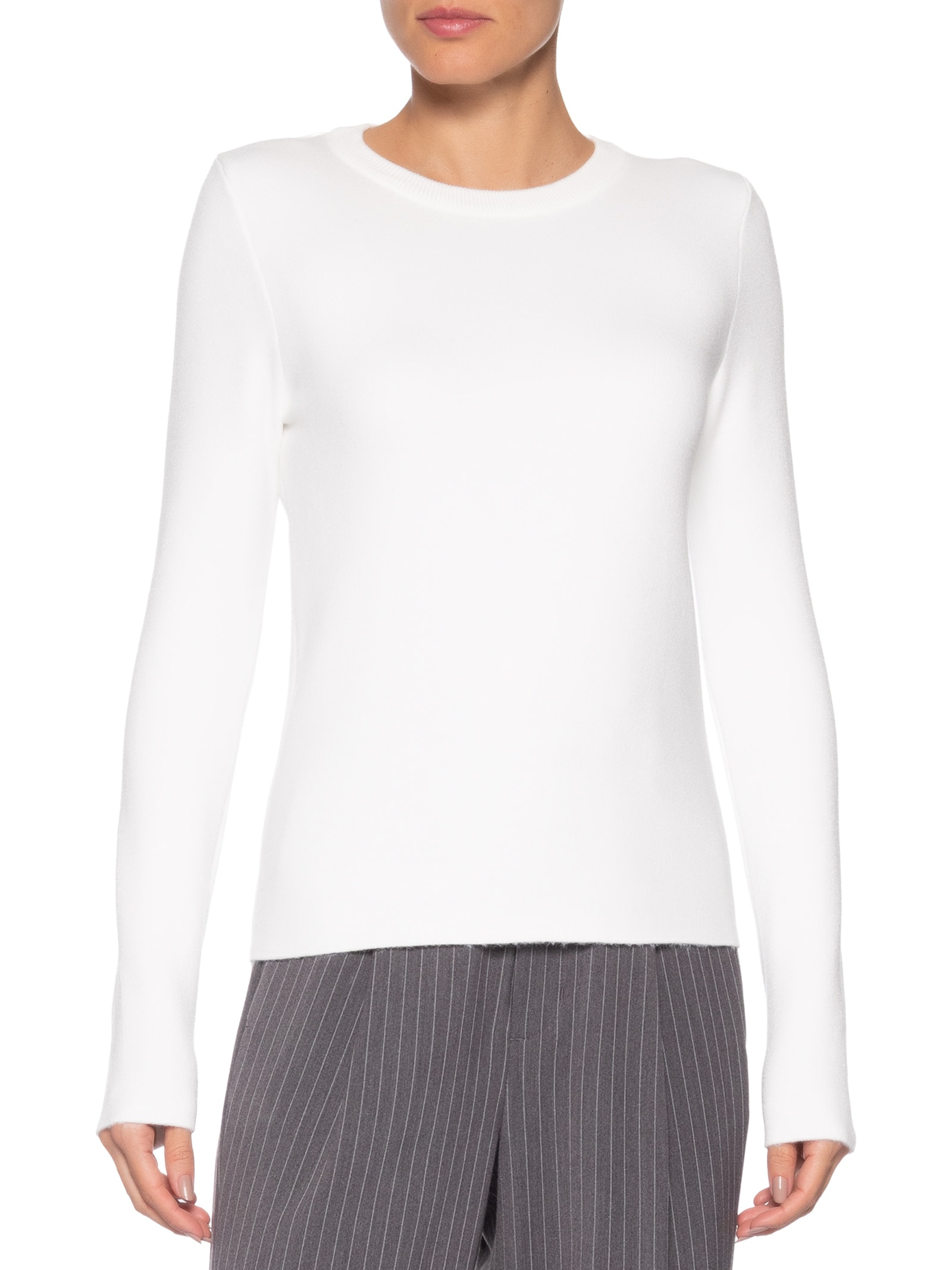 Blusa Feminina Tricot Peluciado – Off White Basiq