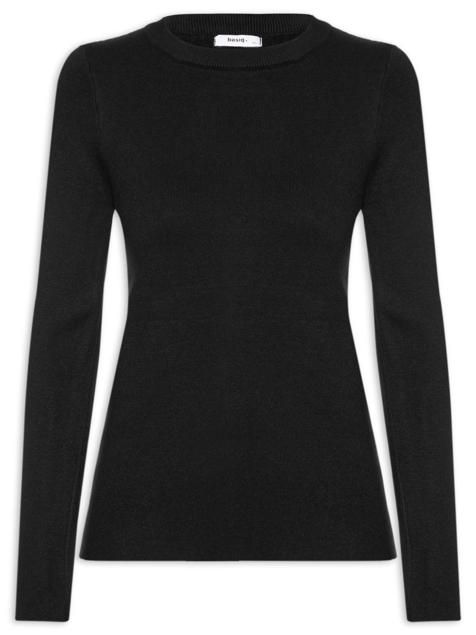 Blusa Feminina Tricot Peluciado – Preto Basiq