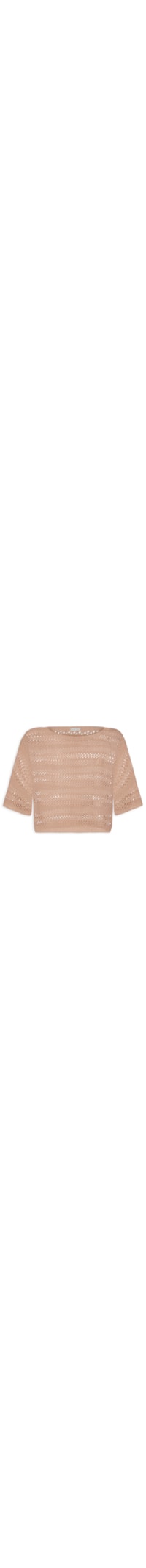 Blusa Feminina Tricot Pontos - Bege