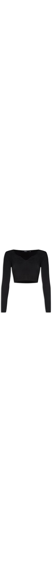 Blusa Feminina Tricot - Preto