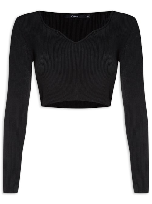 Blusa Feminina Tricot – Preto