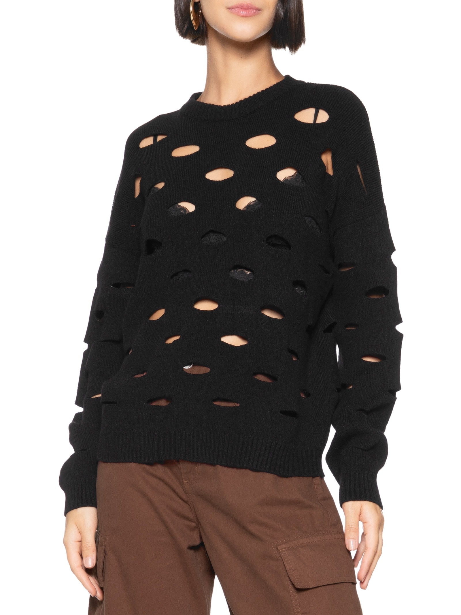 Blusa Feminina Tricot Preto Colcci