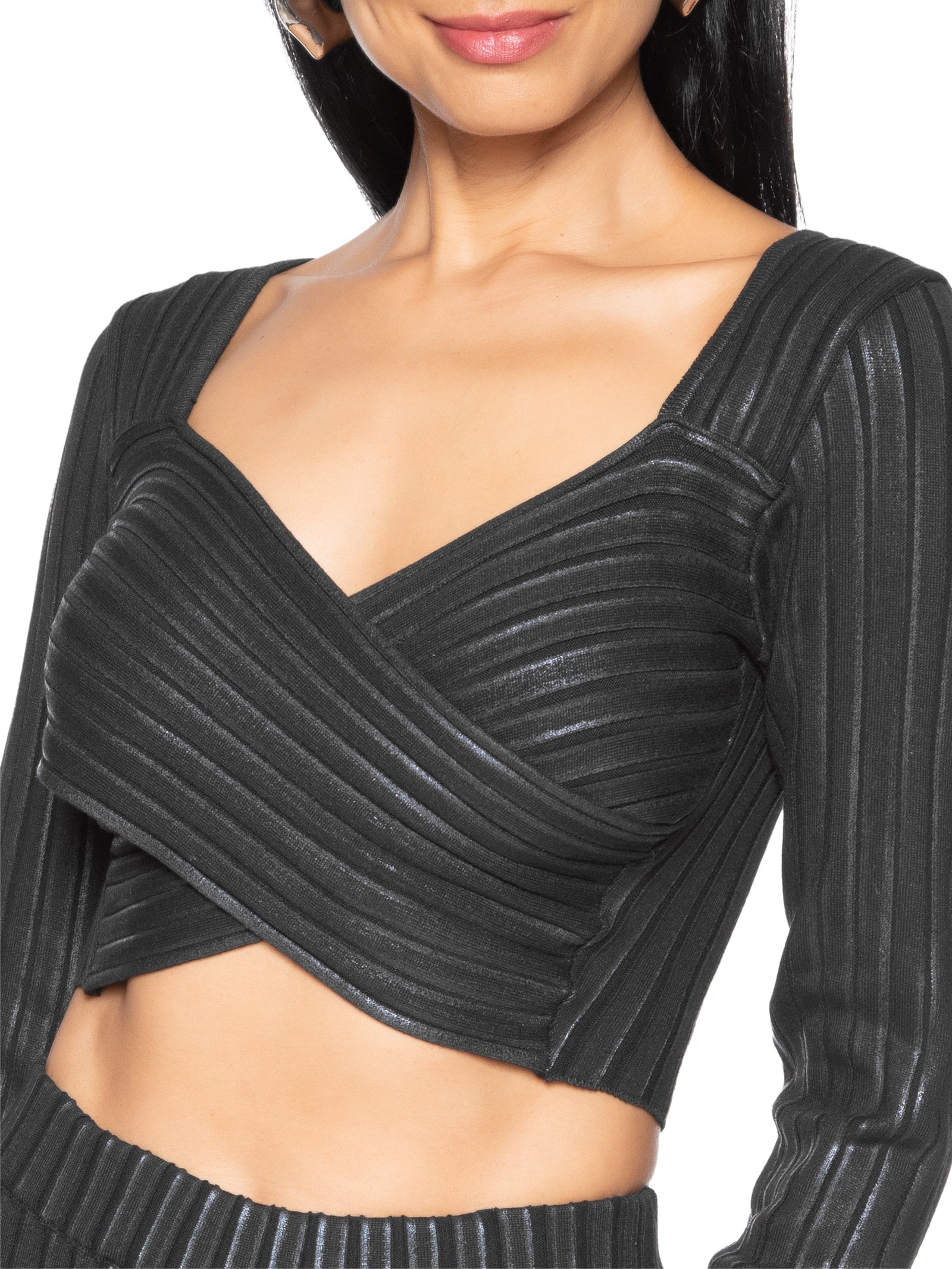 Blusa Feminina Tricot Preto Colcci