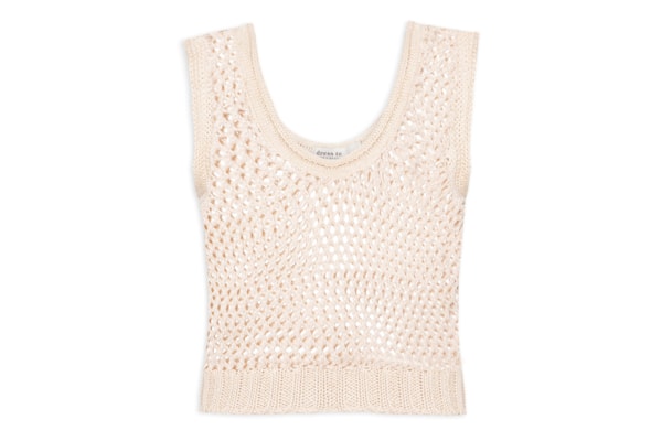 Blusa Feminina Tricot Quadradinhos Lurex - Bege