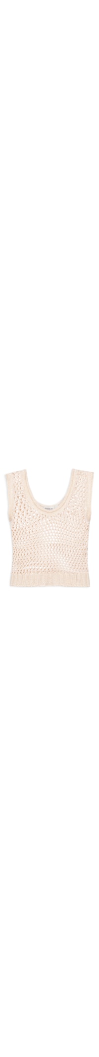 Blusa Feminina Tricot Quadradinhos Lurex - Bege