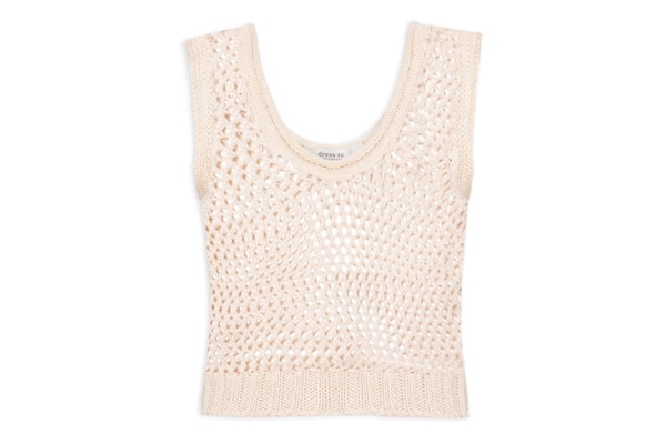 Blusa Feminina Tricot Quadradinhos Lurex - Bege