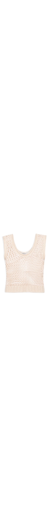 Blusa Feminina Tricot Quadradinhos Lurex - Bege