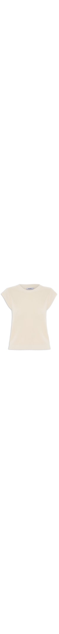 Blusa Feminina Tricot Sem Manga - Bege