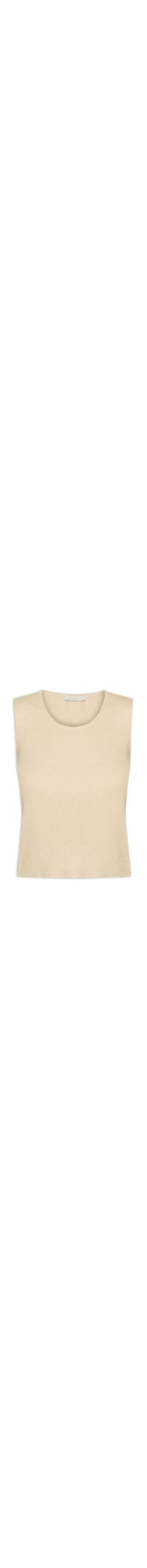 Blusa Feminina Tricot Sem Manga - Dourado