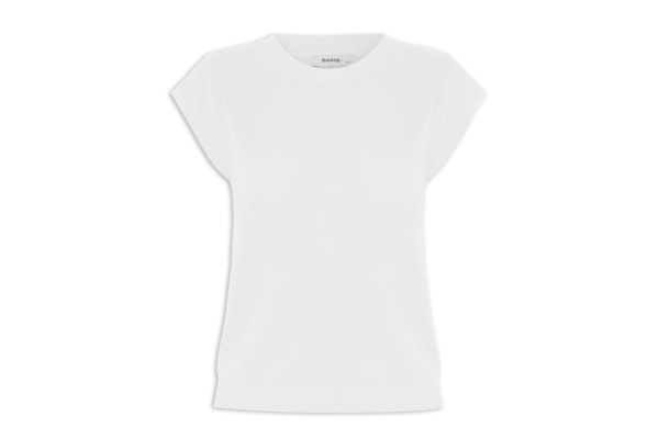 Blusa Feminina Tricot Sem Manga - Off White