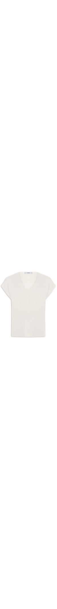 Blusa Feminina Tricot Sem Manga Oversized - Off White