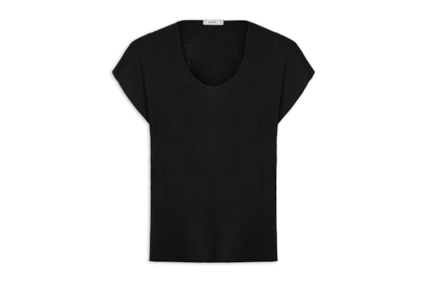 Blusa Feminina Tricot Sem Manga Oversized - Preto