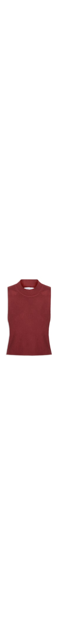 Blusa Feminina Tricot Sem Manga - Vinho