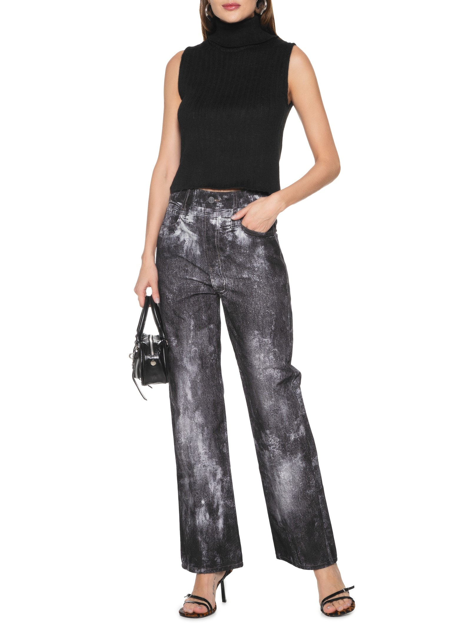 Blusa Feminina Tricot Sem Mangas Preto My Favorite Things