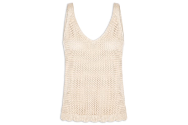 Blusa Feminina Tricot Telada Lurex – Dourado
