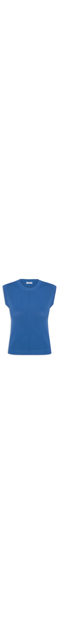 Blusa Feminina Tricot Texturizada - Azul