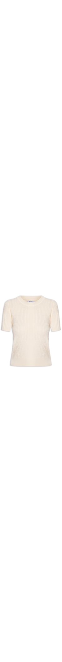 Blusa Feminina Tricot Texturizada - Bege