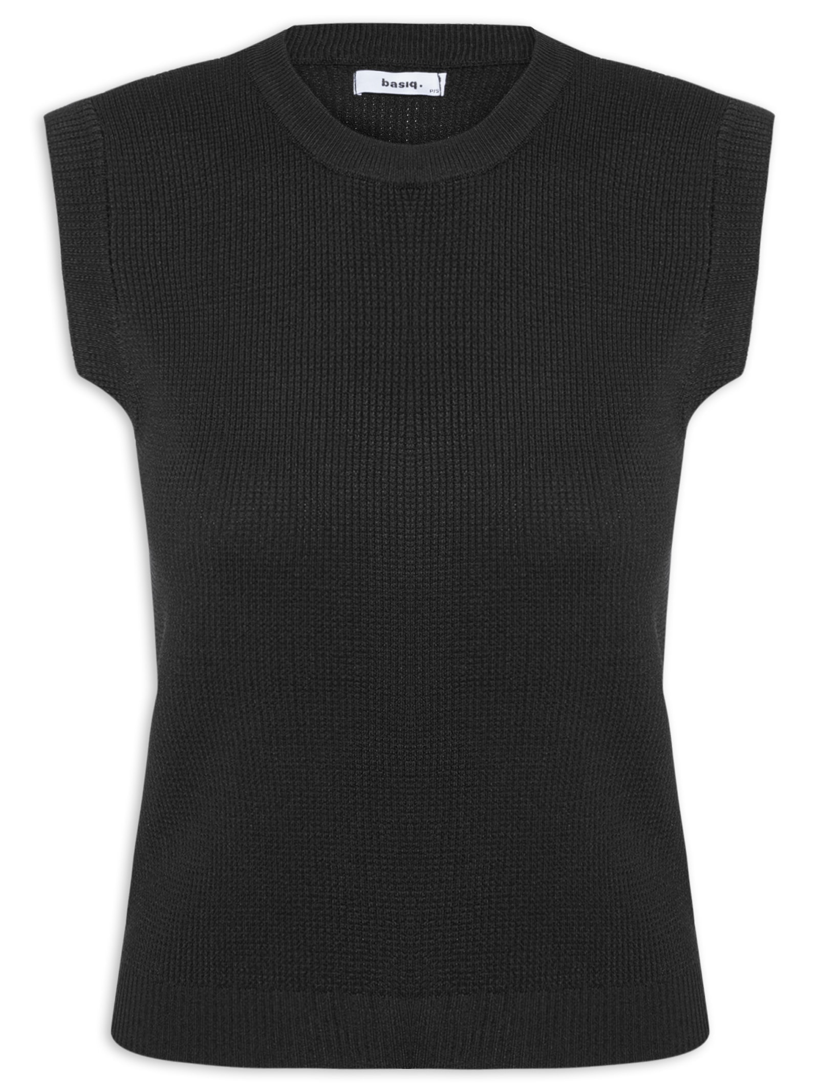 Blusa Feminina Tricot Texturizada Preto Basiq