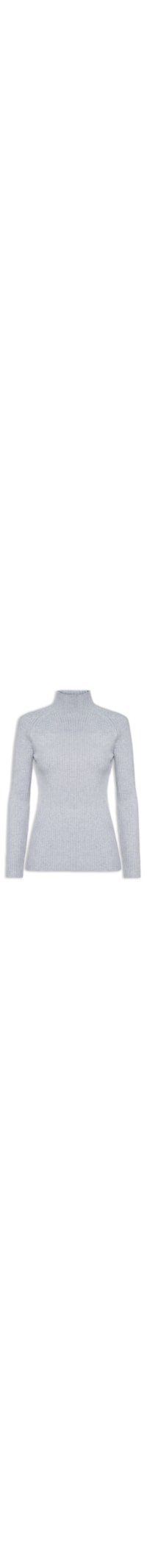 Blusa Feminina Tricot Texturizado - Cinza