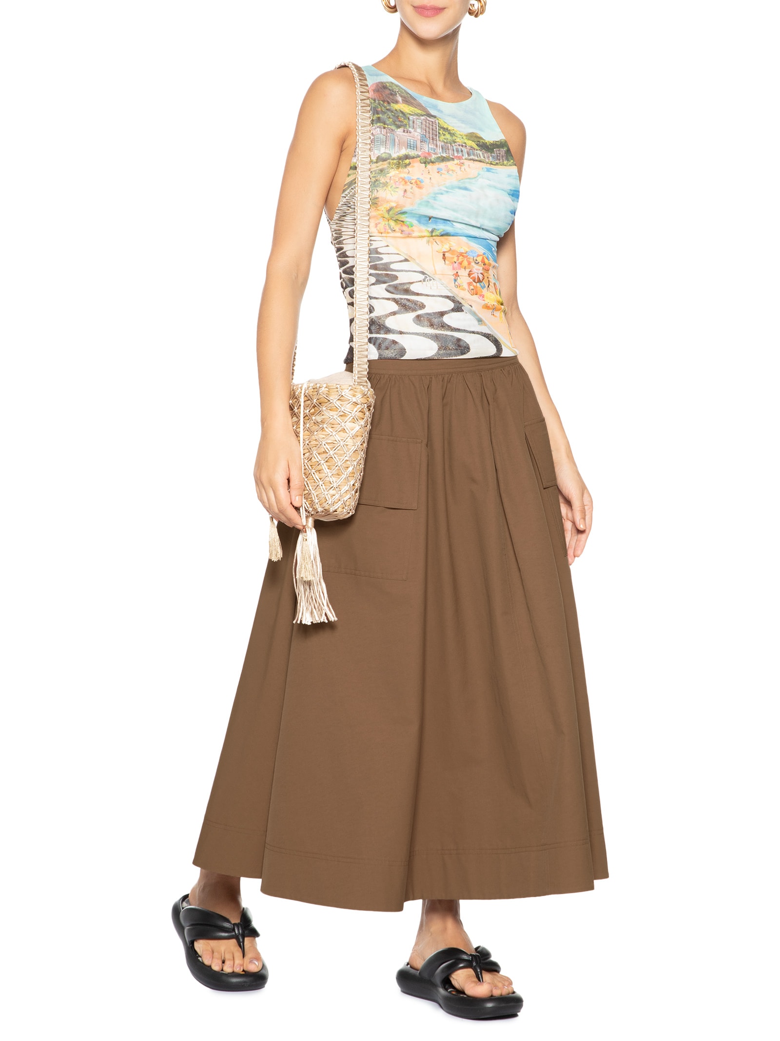 Blusa Feminina Tule Copacabana Azul Farm