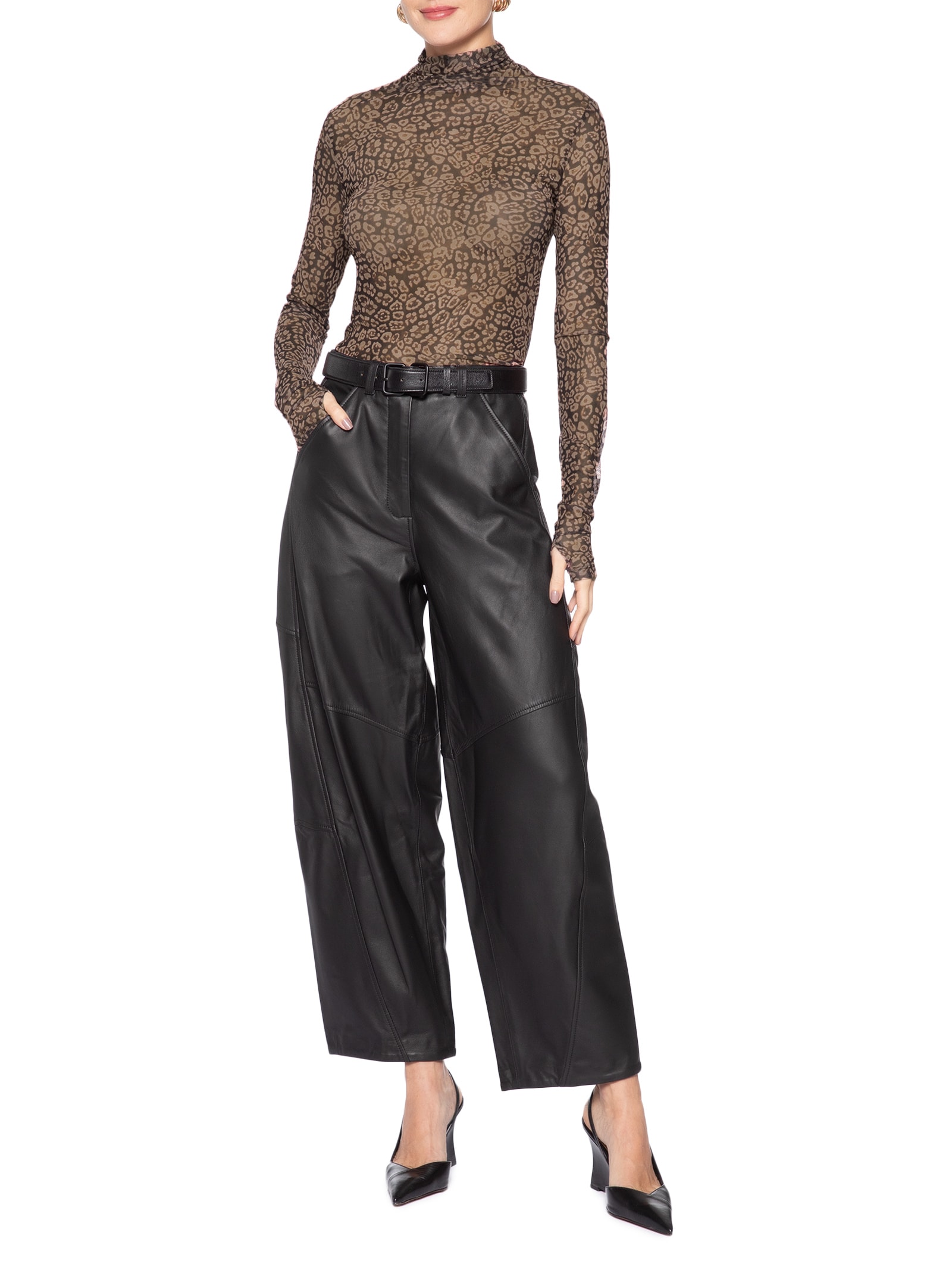 Blusa Feminina Tule Dalil Marrom Le Lis