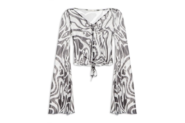 Blusa Feminina Tule Estampa Love Core - Branco