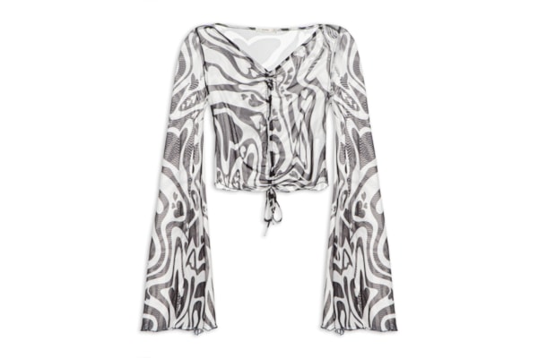 Blusa Feminina Tule Estampa Love Core - Branco