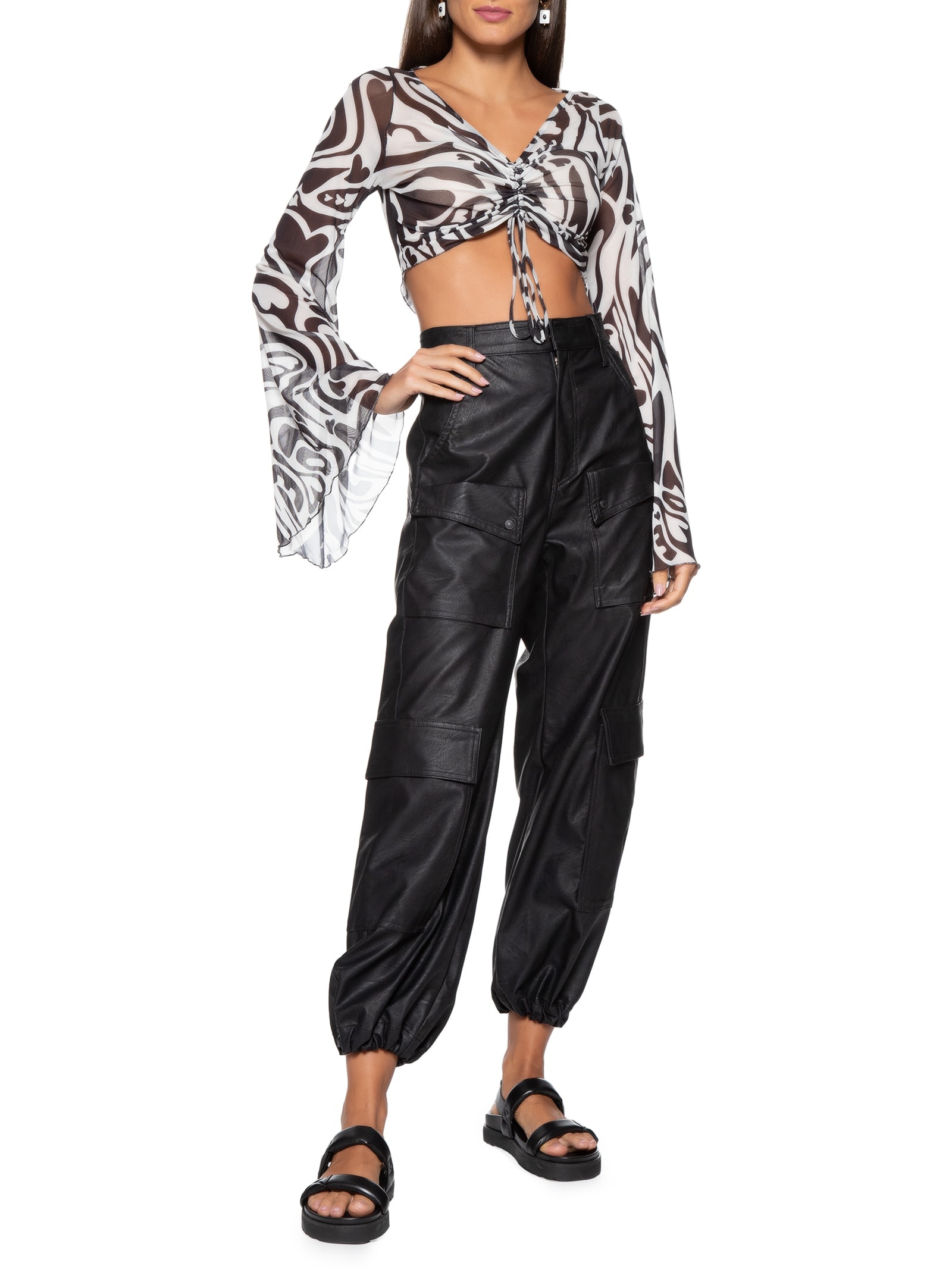 Blusa Feminina Tule Estampa Love Core Branco Dress To