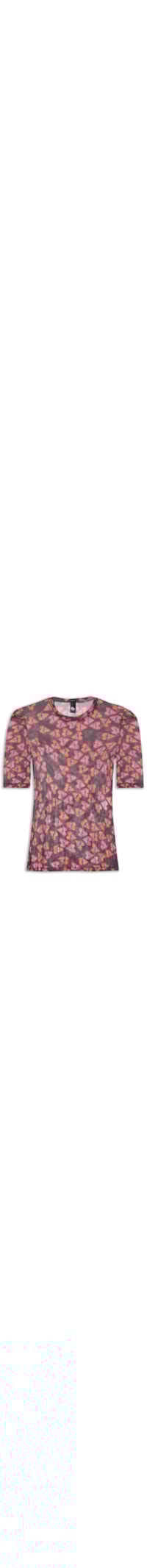 Blusa Feminina Tule Estampada - Preto