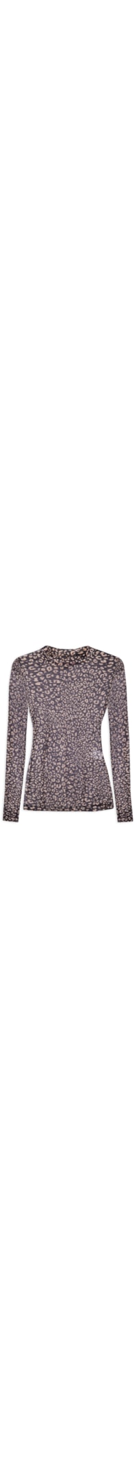 Blusa Feminina Tule Estampado - Animal Print