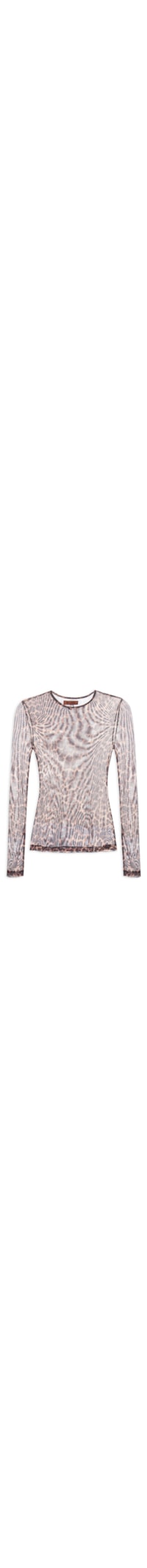 Blusa Feminina Tule Estampado - Animal Print