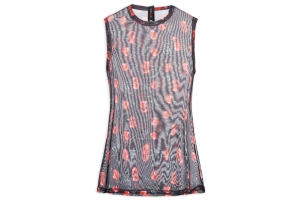 Blusa Feminina Tule Estampado - Preto