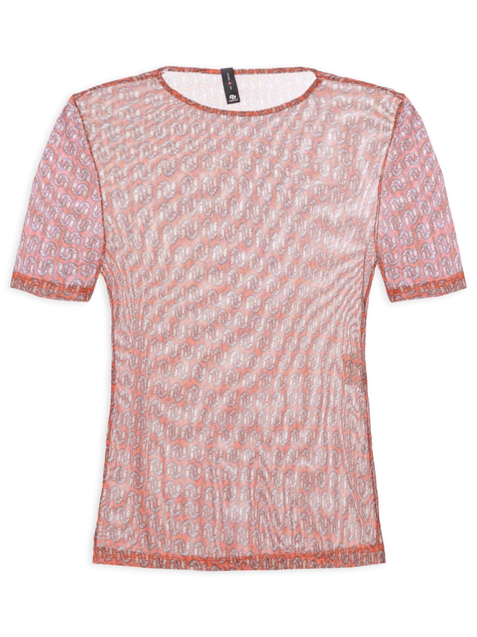 Blusa Feminina Tule Estampado Rosa Colcci