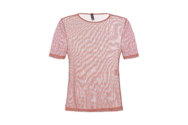 Blusa Feminina Tule Estampado - Rosa