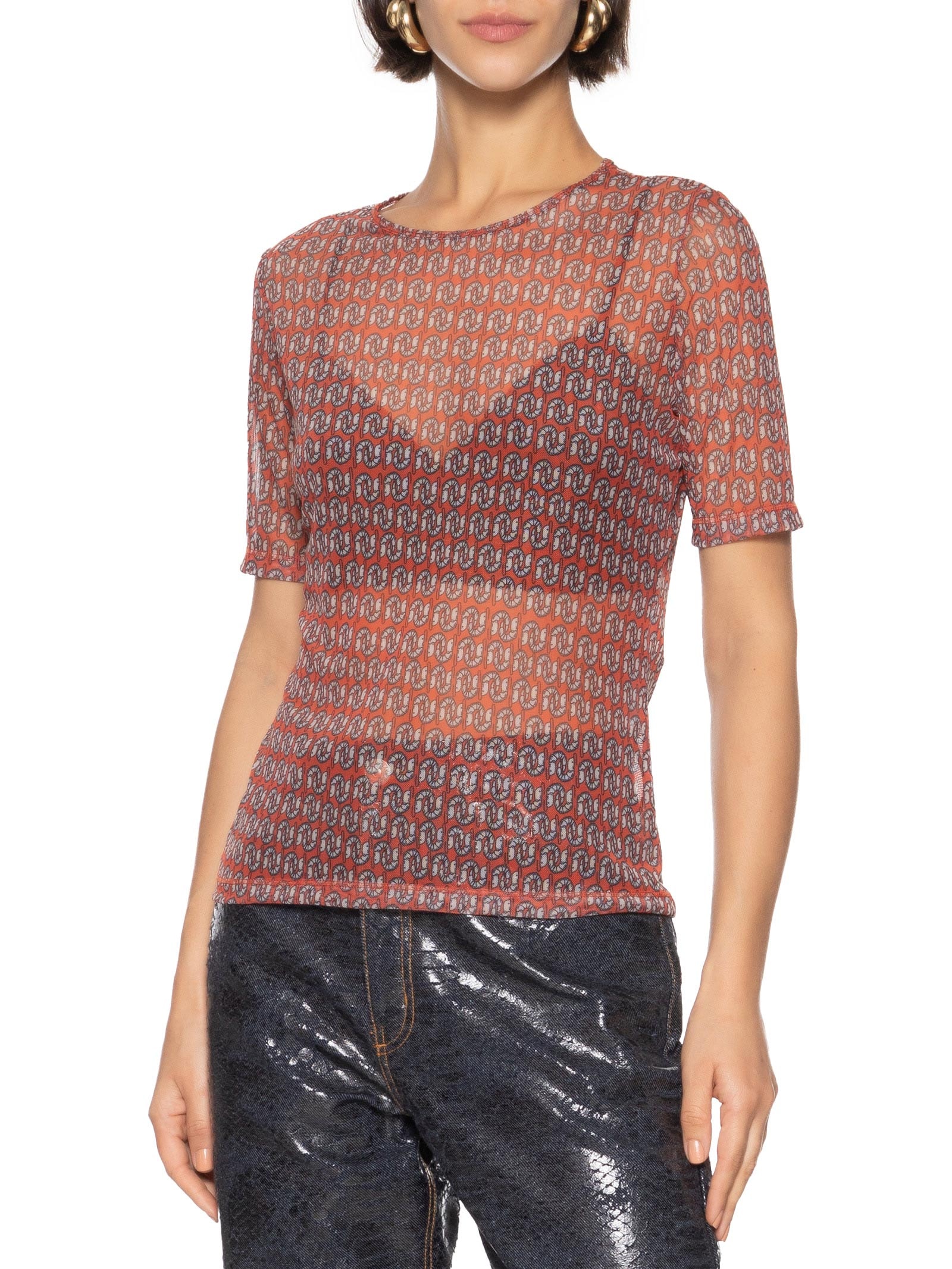 Blusa Feminina Tule Estampado Rosa Colcci