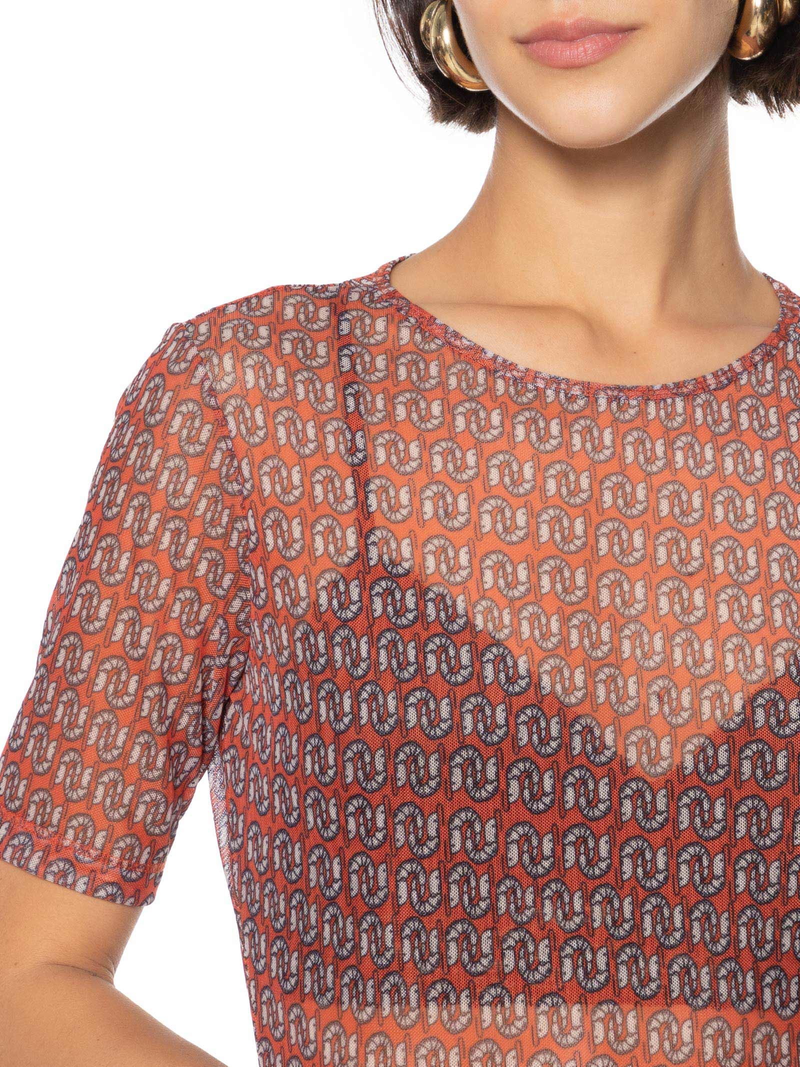 Blusa Feminina Tule Estampado Rosa Colcci