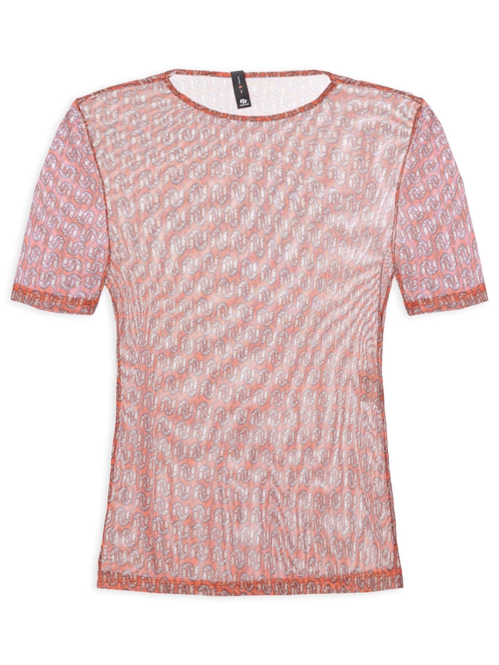 Blusa Feminina Tule Estampado Rosa Colcci