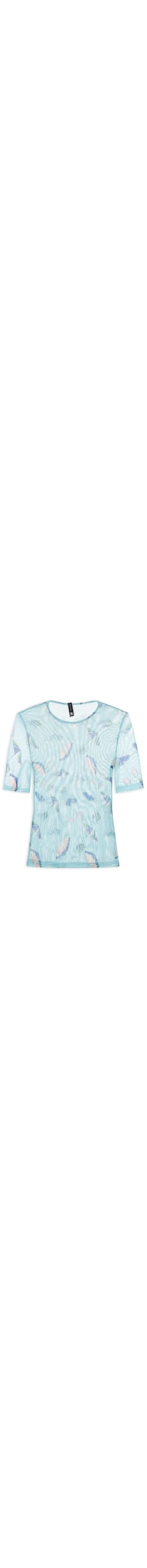 Blusa Feminina Tule Estampado - Verde